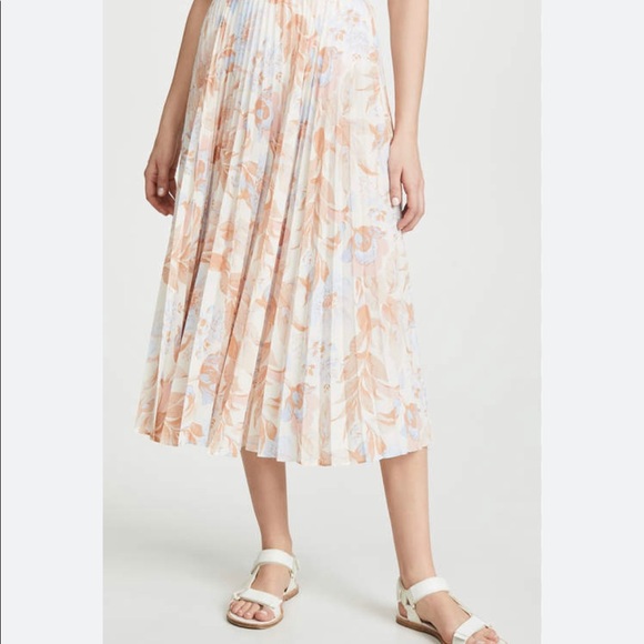 Polka Dot Vince Marine Garden Pleated Dress Vince “Marine Garden - Main Image